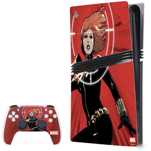 Marvel Black Widow Widowmaker PS5 Pro Bundle Skin